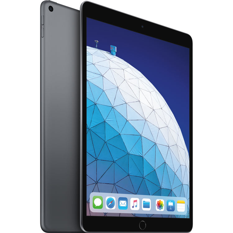 Apple 10.5-inch iPad Air Wi-Fi 64GB - Space Gray 3rd Gen (2019) - Side View