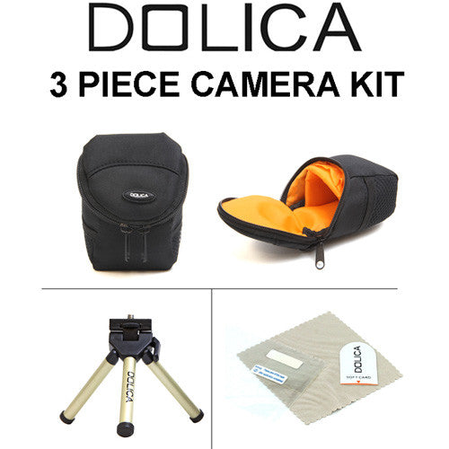 Dolica 3 Piece - Point N Shoot Digital Camera Kit