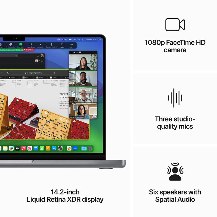 CTO) Apple MacBook Pro 14-in - M3 8C CPU - 10C GPU, 16GB, 512GB