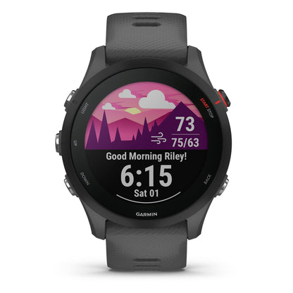 Garmin Forerunner® 255, GPS Running Smartwatch, Slate Gray