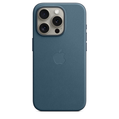 Apple iPhone 15 Pro FineWoven Case with MagSafe - Pacific Blue - MT4Q3ZM/A