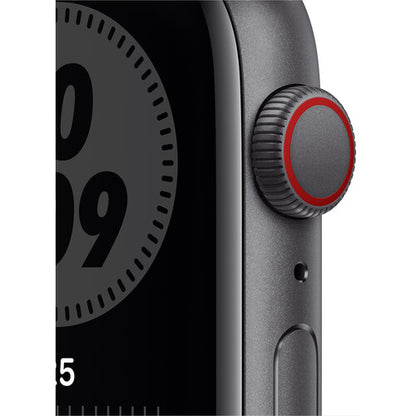 Apple Watch Nike SE GPS + Cellular, 44mm Space Gray Aluminum with Anthracite/Black Nike Sport Band