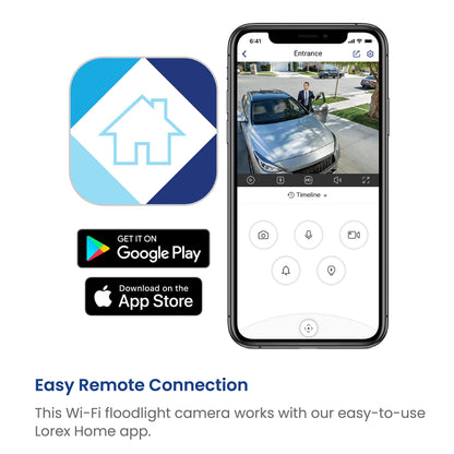 Lorex 1080p Wi-Fi Floodlight Security Camera (32GB)