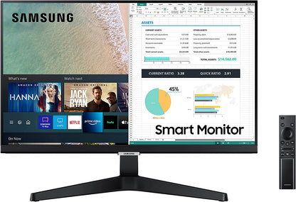 (Open Box) SAMSUNG 24-in M5 Smart Monitor with Netflix, YouTube, HBO, Prime Video and Apple TV