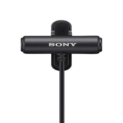 Sony Compact Stereo Lavalier Microphone ECMLV1,Black, Small