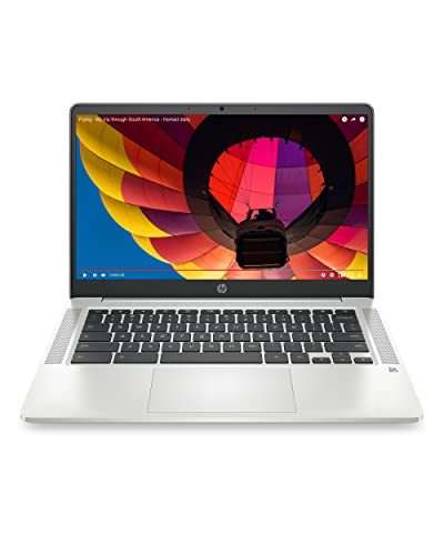 HP Chromebook 14a-na0230nr Celeron N4120 QC 14-in HD 4GB 64GB eMMC Chrome Mineral Silver