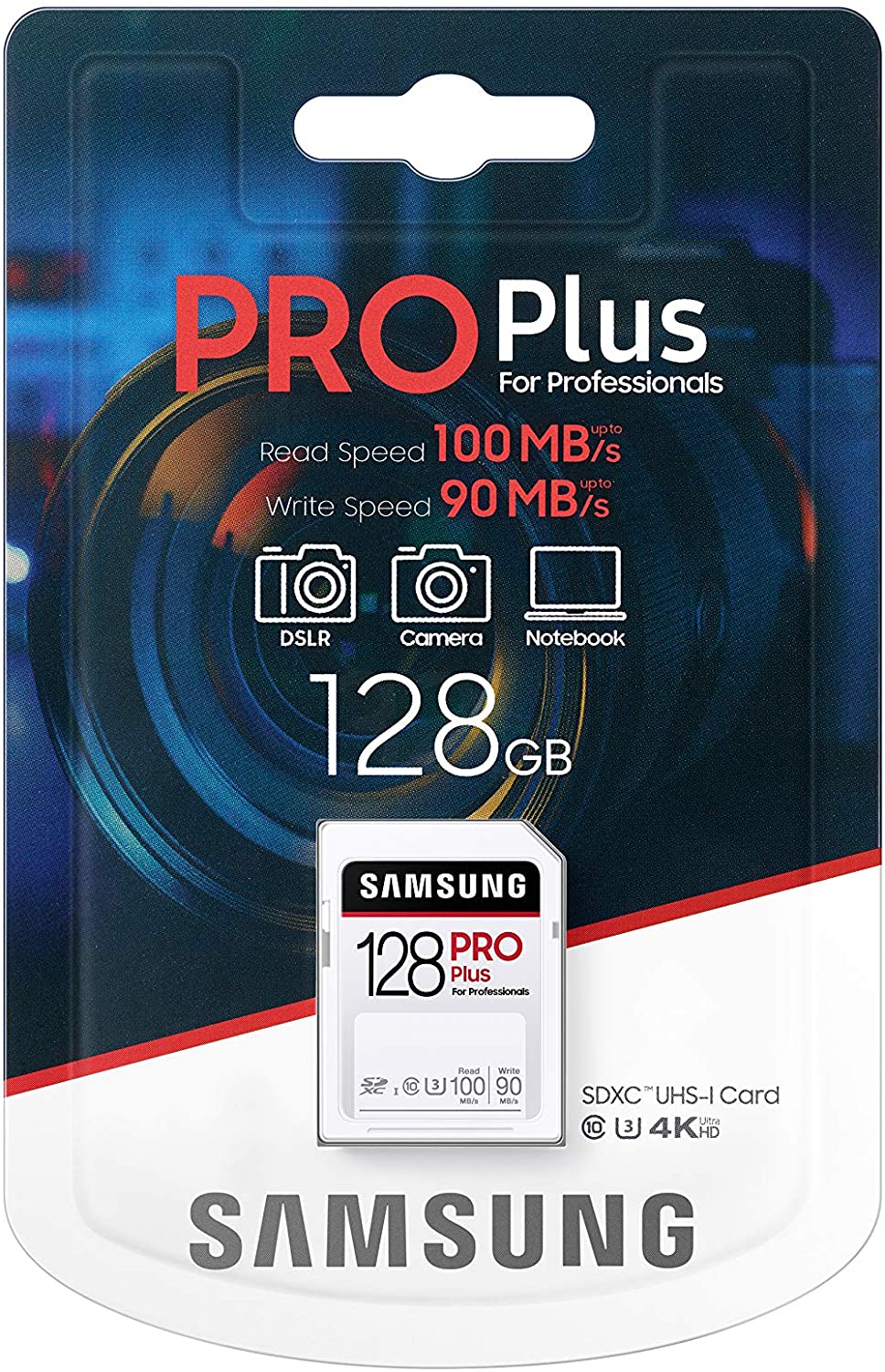 SAMSUNG PRO Plus SDHC SD Card 128GB (MB-SD128H/AM)