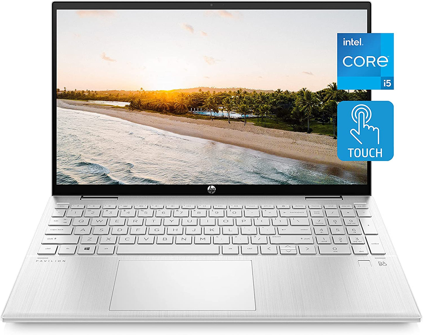 (Open Box) HP Pavilion x360 15-er0010nr 15.6-in FHD IPS Touch i5- 12GB 256 GB SSD UMA Natural Silver