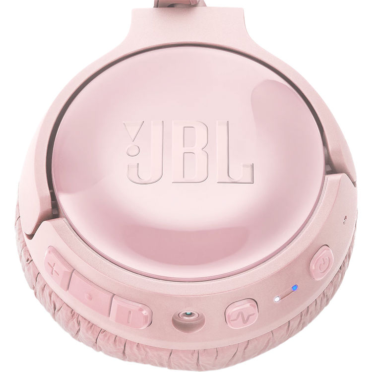 JBL Tune 600BTNC Wireless On-Ear Headphones with Noise Cancellation, Pink