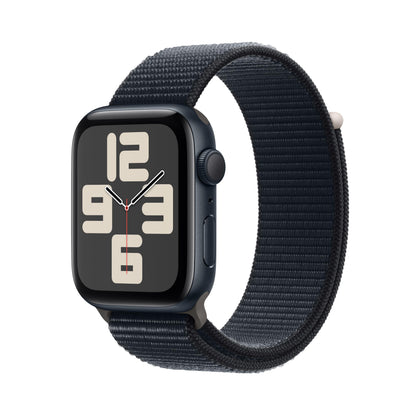 Apple Watch SE GPS 44mm Midnight Aluminum Case with Midnight Sport Loop (2023)