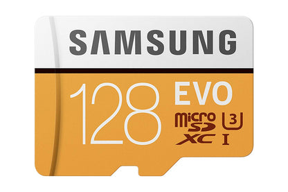 Samsung 100MB/s (U3) MicroSD EVO Memory Card with Adapter 128 GB MB-MP128GA/AM