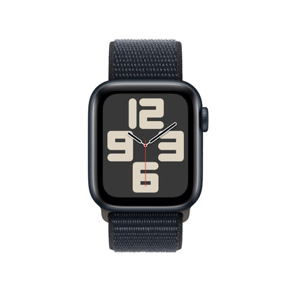 Apple Watch SE GPS 40mm Midnight Aluminum Case with Midnight Sport Loop (2023)