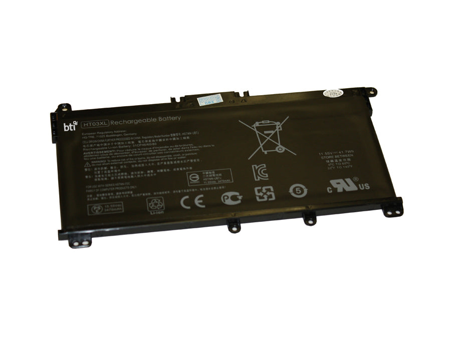 BTI 3-cell 11.55V 3630mAh Li-Ion Internal Laptop Battery for HP - HT03XL-BTI