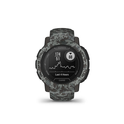 Garmin Instinct 2, Camo-Edition, GPS Outdoor Watch, Multi-GNSS Support, Tracback Routing, Graphite Camo