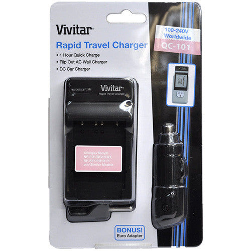 Vivitar QC101 AC/DC Rapid Charger For