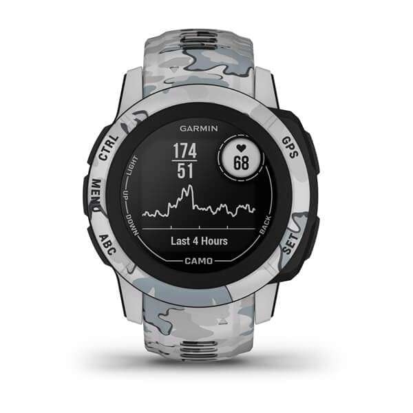 Garmin Instinct 2S, Camo-Edition, Smaller-Sized GPS Outdoor Watch, Multi-GNSS Support, Tracback Routing, Mist Camo