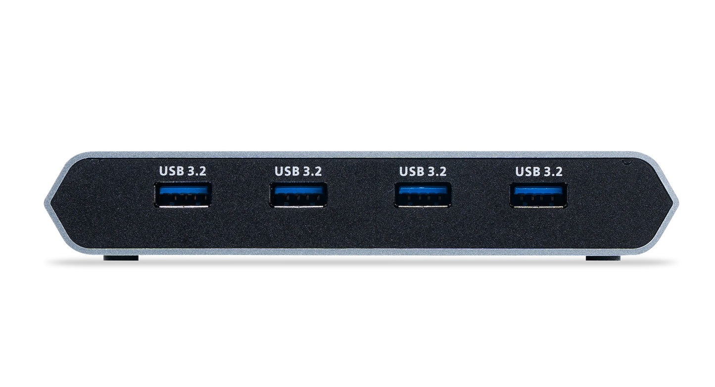 IOGEAR 2-Port 4K USB-C Desktop KVM Switch with DisplayPort output and USB