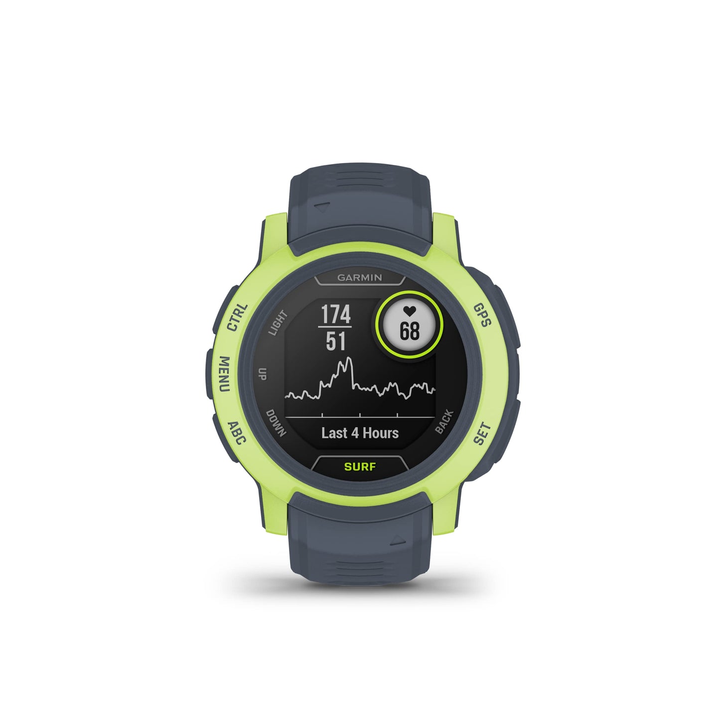 Garmin Instinct 2, Surf-Edition, GPS Outdoor Watch, Surfing Features, Multi-GNSS Support, Tracback Routing, Mavericks