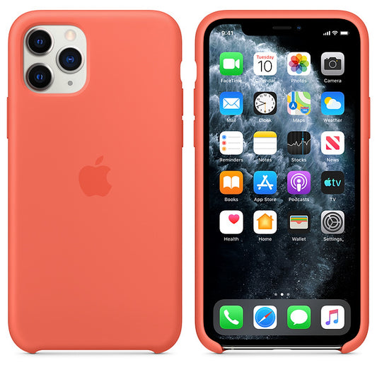 (Open Box) Apple iPhone 11 Pro Silicone Case - Clementine (Orange) - MWYQ2ZM/A