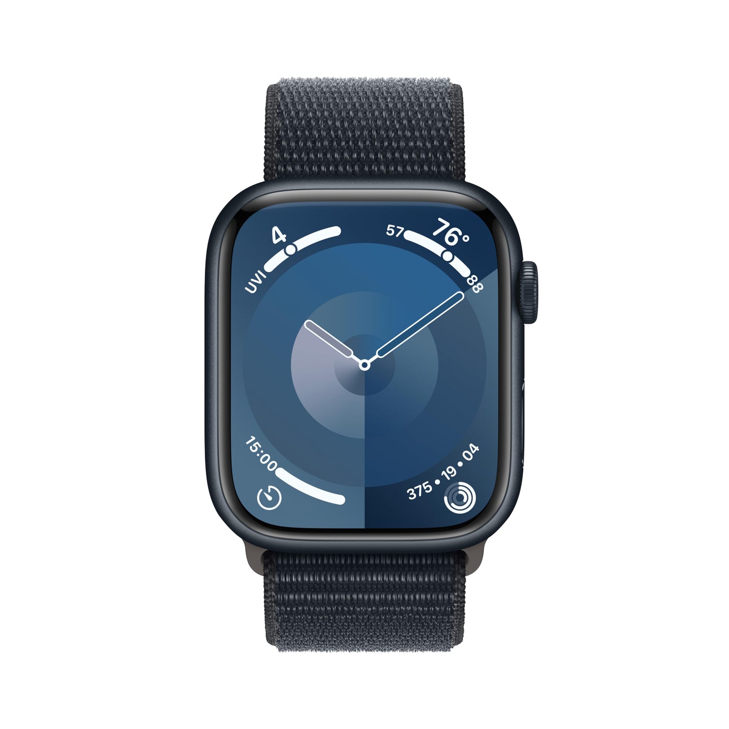Apple Watch Series 9 GPS 45mm Midnight Aluminum Case with Midnight Sport Loop (2023)