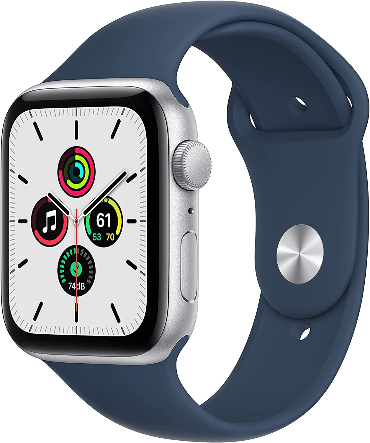 Apple Watch SE GPS, 44mm Silver Aluminum MKQ43LL/A | DataVision