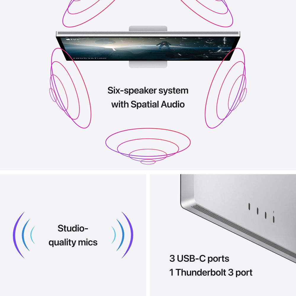 Apple Studio Display - Nano-Texture Glass - Tilt and Height-Adjustable Stand (MMYV3LL/A)