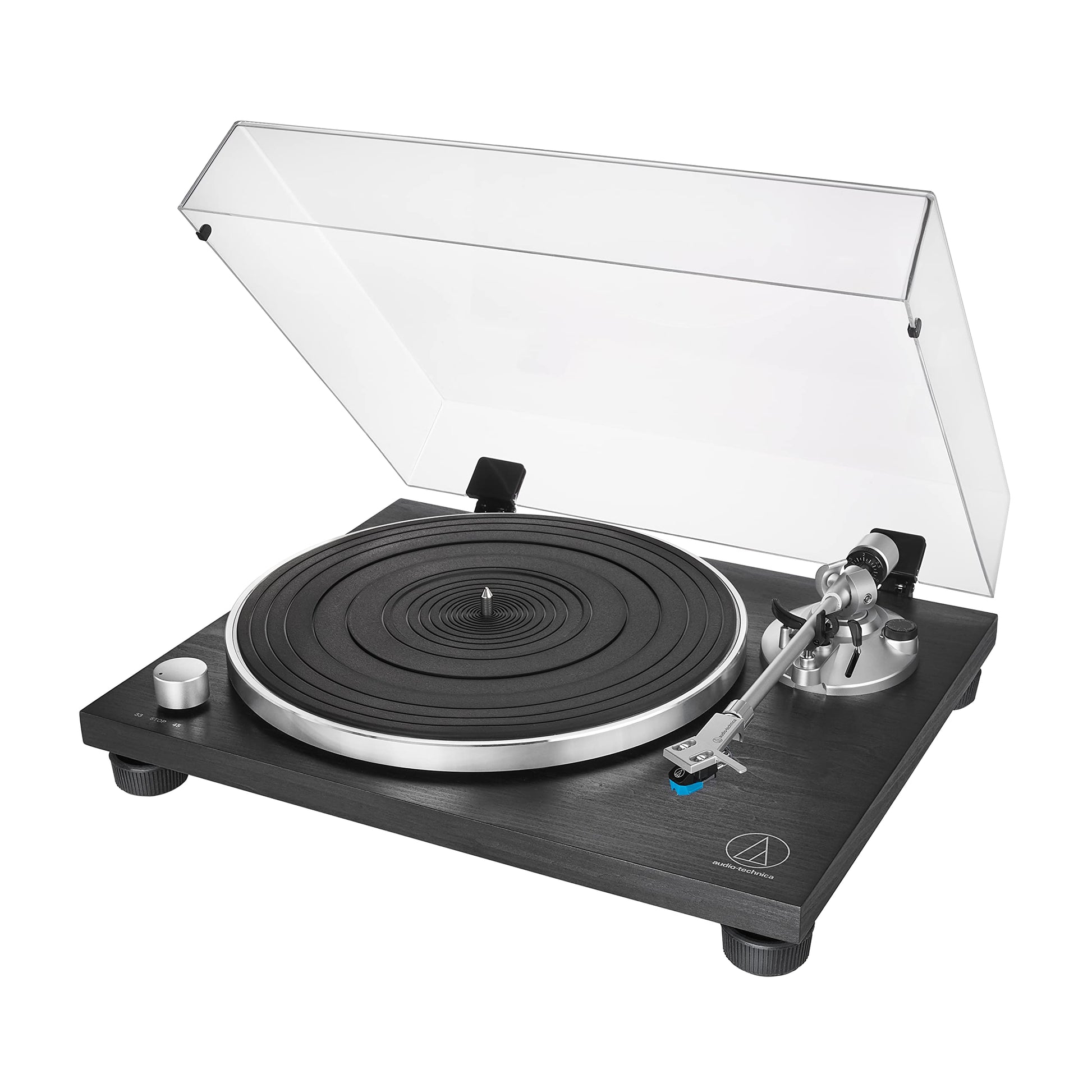 Audio-Technica AT-LPW30BKR Fully Manual Belt-Drive Turntable