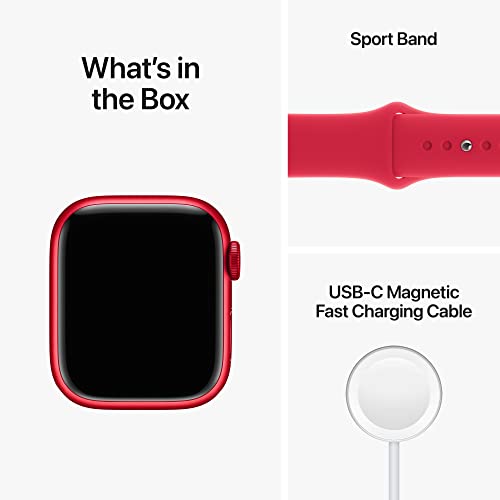 Apple Watch Series 8 GPS 41mm (PRODUCT)RED Aluminum Case w (PRODUCT)RED Sport Band - M/L (2022)