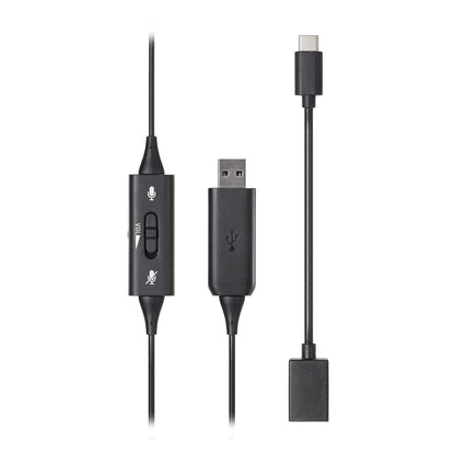 Audio-Technica ATH-101USB Single-Ear USB Headset,Black