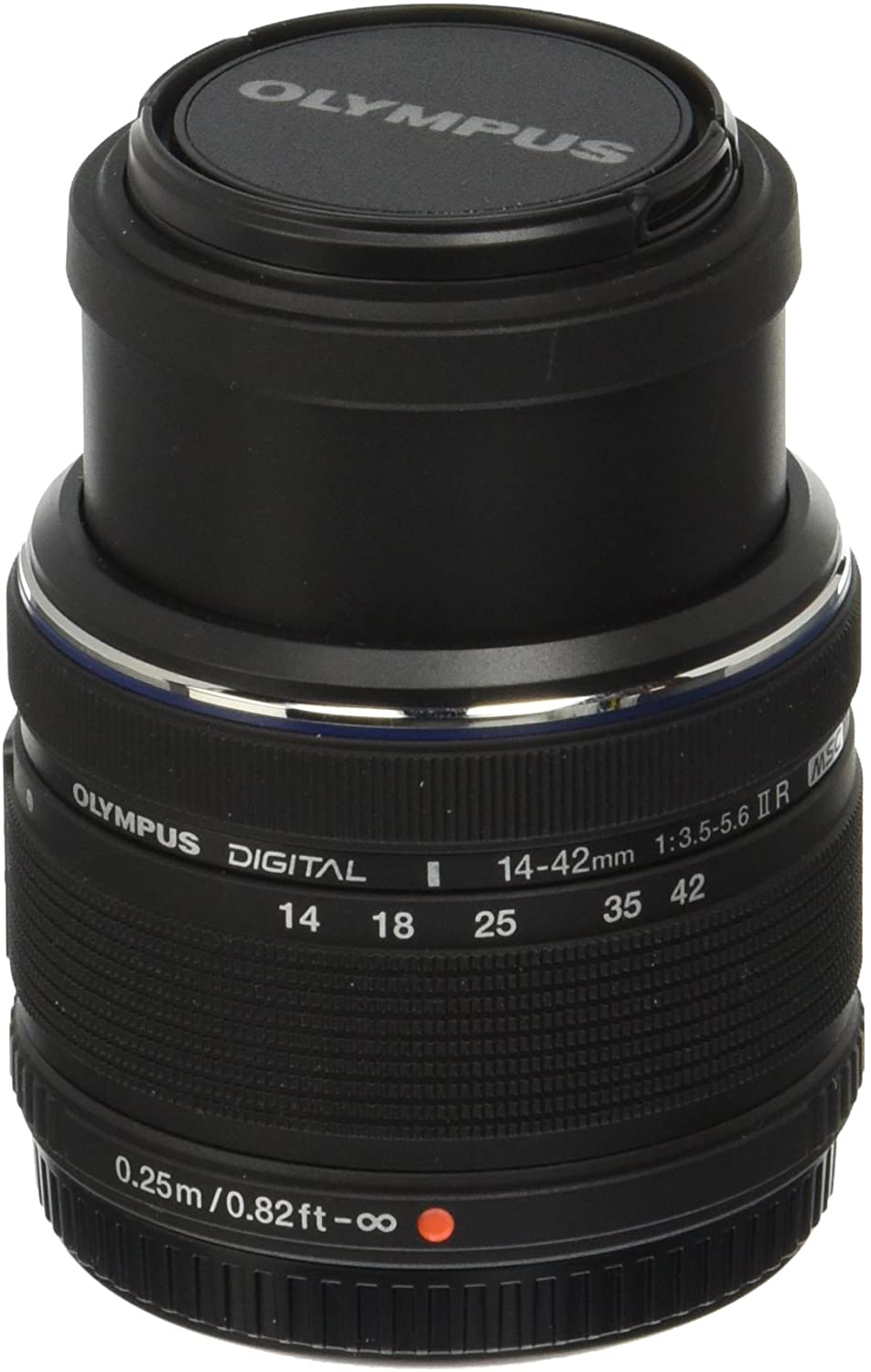(Open Box) Olympus M.Zuiko Digital 14-42mm F3.5-5.6 II R Lens, for Micro Four Thirds Cameras (Black)