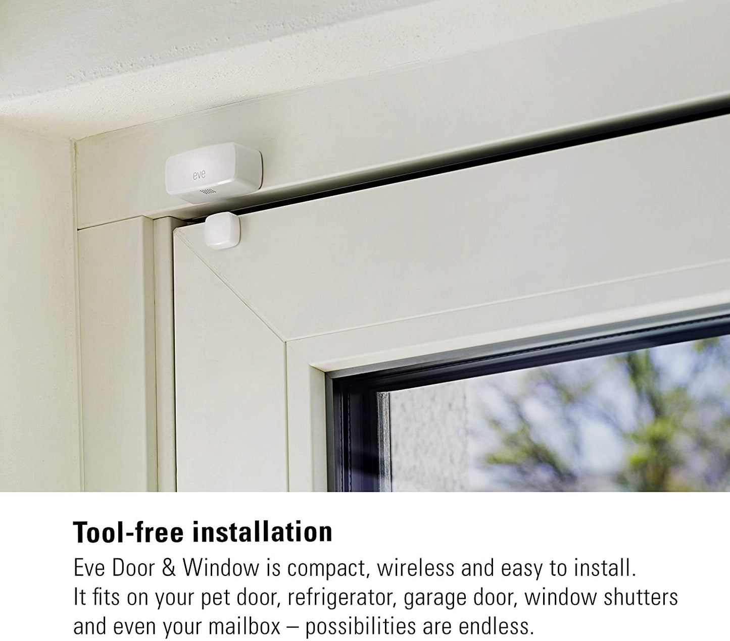 Eve Door & Window - Smart Contact Sensor - Apple Homekit Compatible (3 pack)