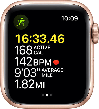 Apple Watch SE GPS, 40mm Gold Aluminum Case with Starlight Sport Band