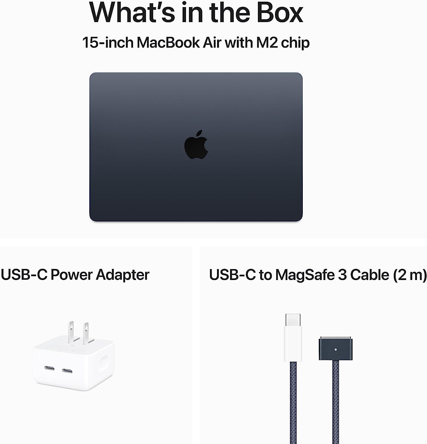 USB-C to MagSafe 3 Cable (2 m) - Midnight - Apple