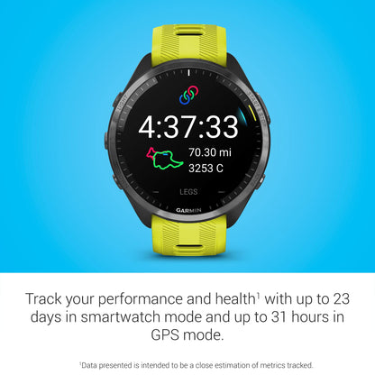 Garmin Forerunner® 965 Running Smartwatch, Amp Yellow and Black