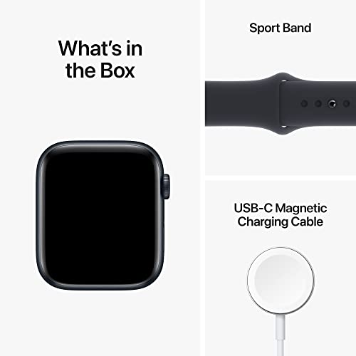 (Open Box) Apple Watch SE GPS + Cellular 44mm Midnight Aluminum Case w Midnight Sport Band - S/M (2022)