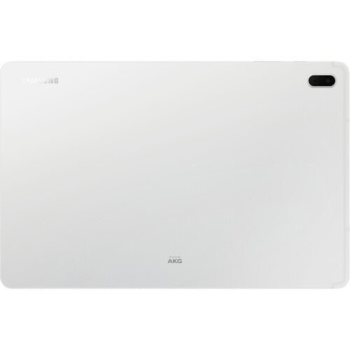 Samsung Galaxy Tab S7 FE 12.4-in 256GB Tablet Mystic Silver SM-T733NZSFXAR (2021) + Keyboard Case Bundle