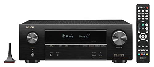 Denon AVR-X1600H 4K UHD AV Receiver 7.2 Channel, 80W Each |6 HDMI Inputs and 1 Output with eARC