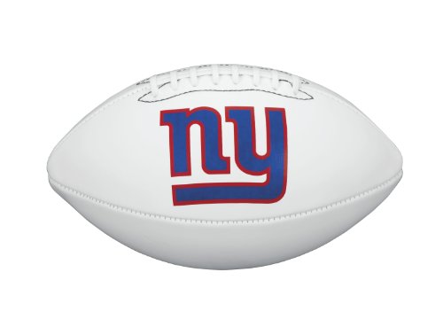 NFL Team Logo Autograph Football New York Giants