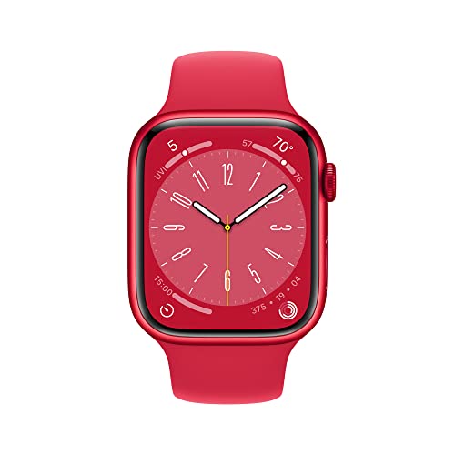 Apple Watch Series 8 GPS + Cellular 45mm (PRODUCT)RED Aluminum Case w (PRODUCT)RED Sport Band - M/L (2022)