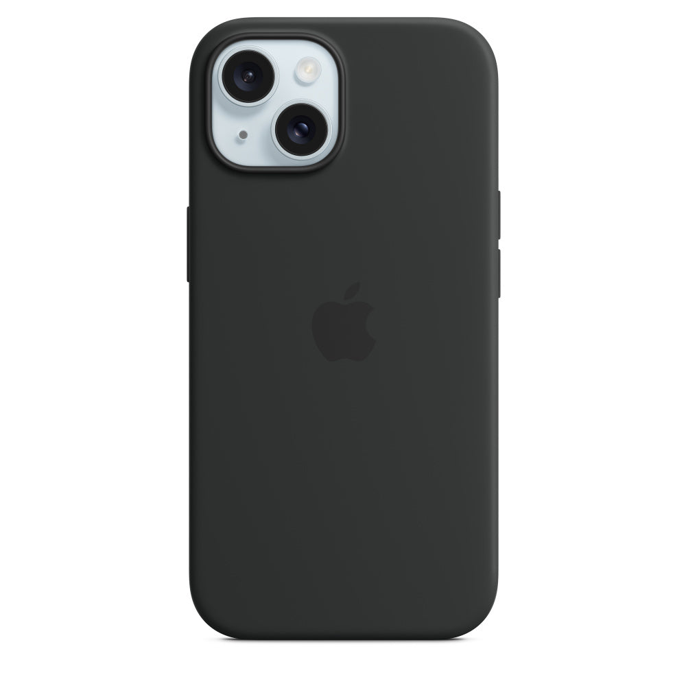 Apple iPhone 15 Silicone Case with MagSafe - Black - MT0J3ZM/A