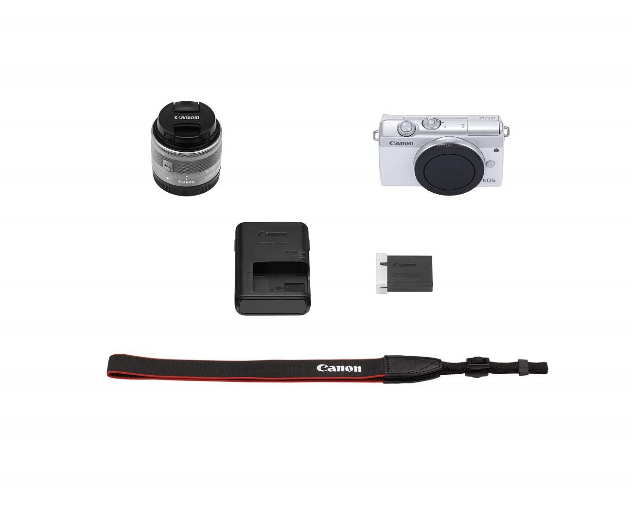 Canon EOS M200 EF-M 15-45mm is STM Kit (White)