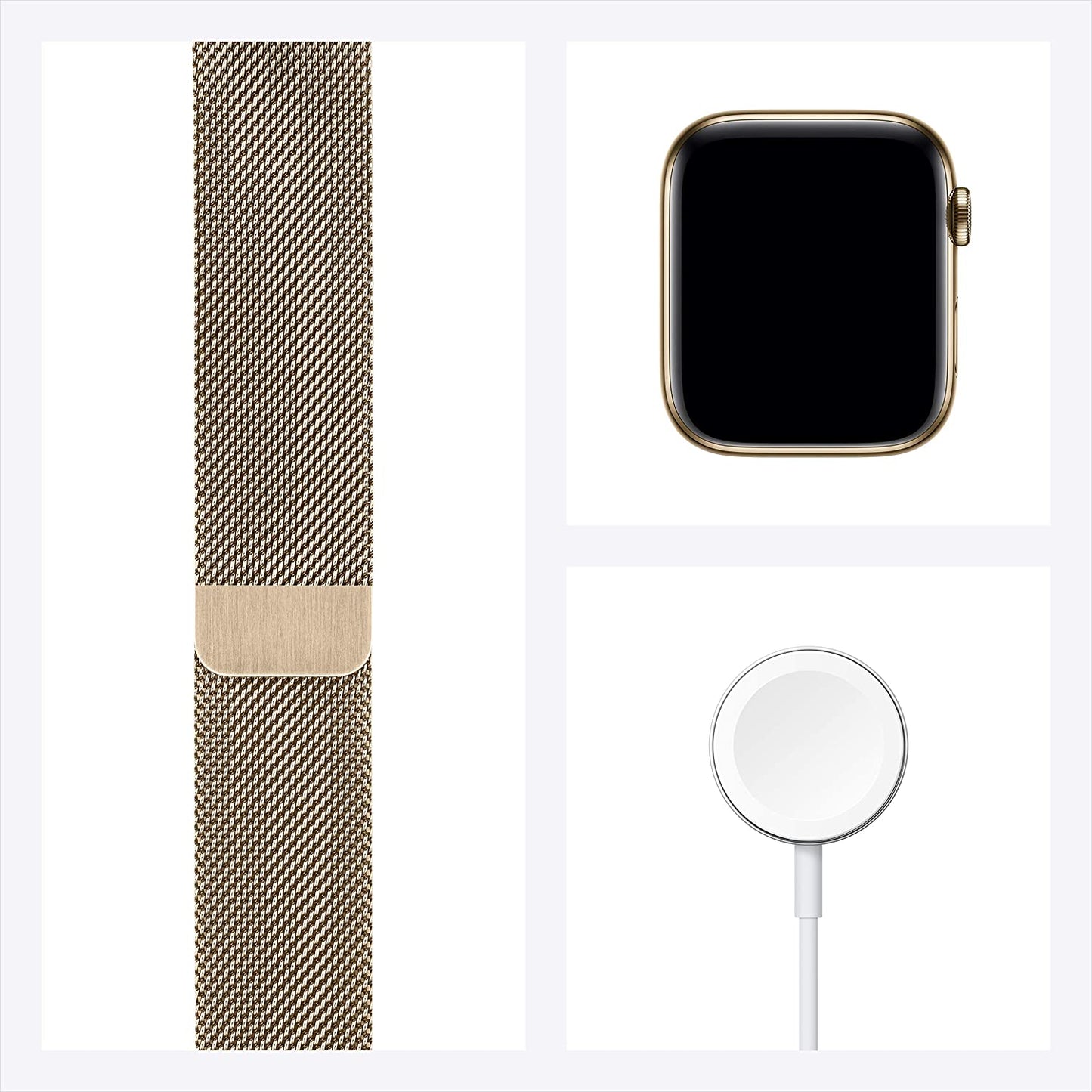 Apple Watch Series 6 GPS + Cellular 44mm Gold Stainless Steel w Gold Milanese Loop