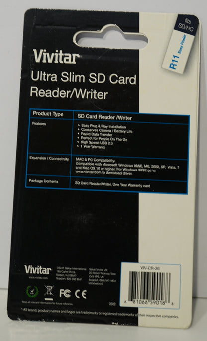 Vivitar Ultra Slim SD Card Reader / Writer
