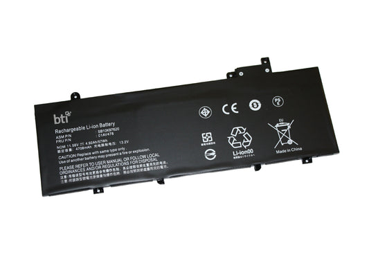BTI 3-cell 11.58V 4920mAh Li-Ion Internal Laptop Battery for Lenovo Thinkpad T480S - 01AV479-BTI