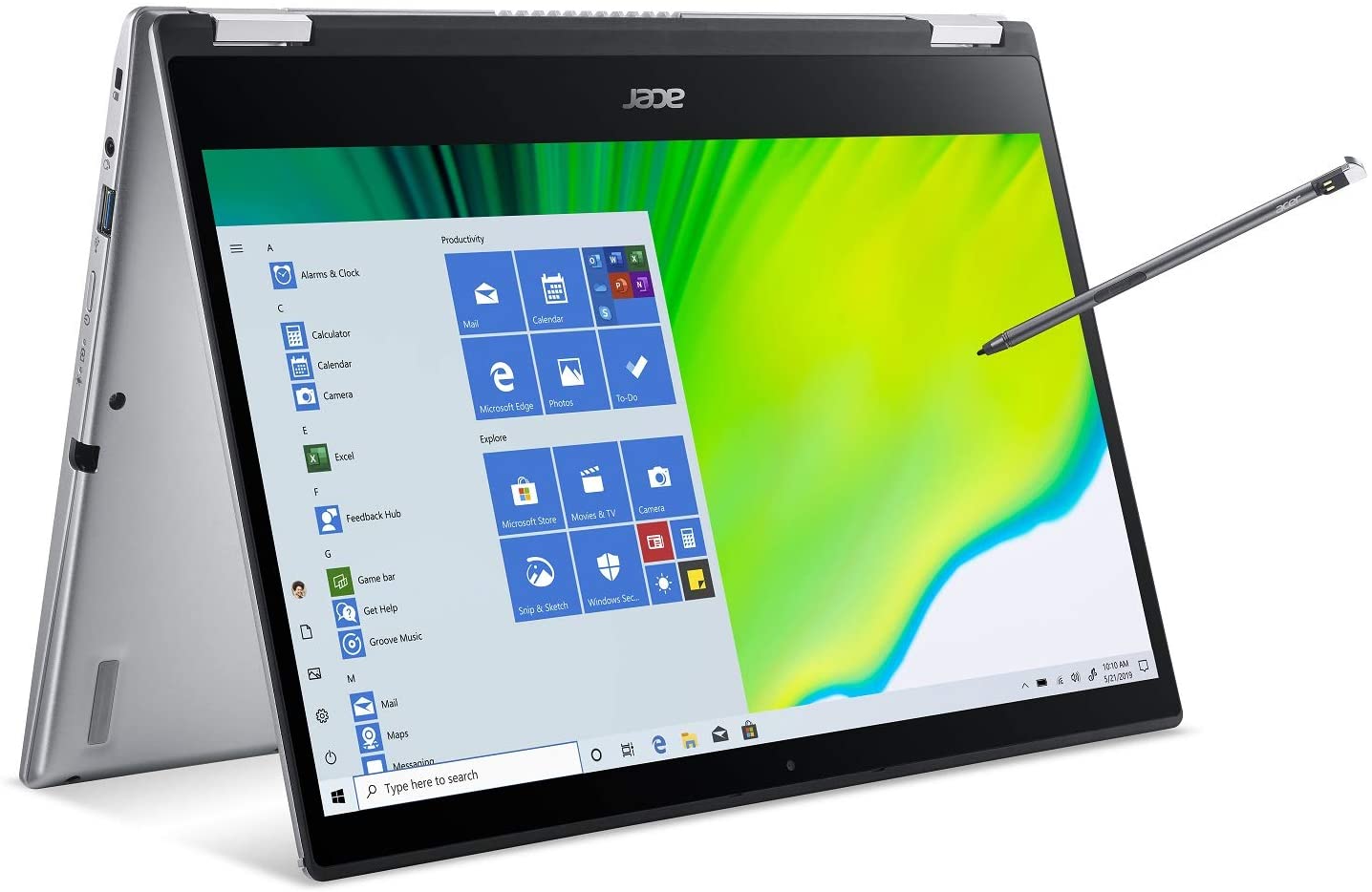 Acer Spin 3 Convertible Laptop, 14" Full HD IPS Touch, 10th Gen Intel Core i5-1035G4, 8GB LPDDR4, 512GB