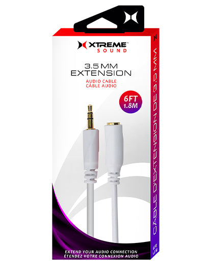Xtreme 6ft 3.5mm Audio Extension Cable