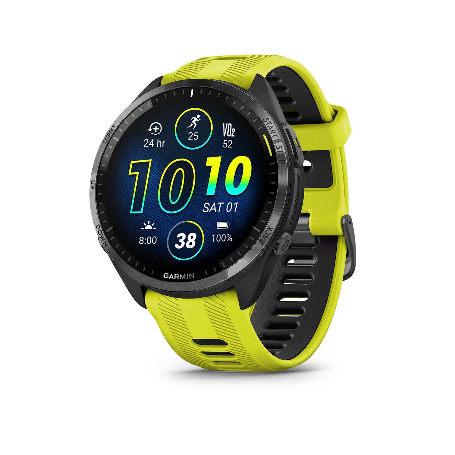 Garmin Forerunner® 965 Running Smartwatch, Amp Yellow and Black