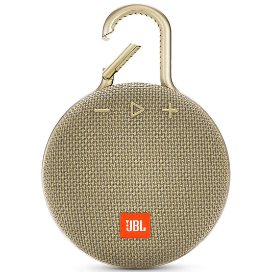 JBL Clip 3 Portable Waterproof Wireless Bluetooth Speaker, Sand