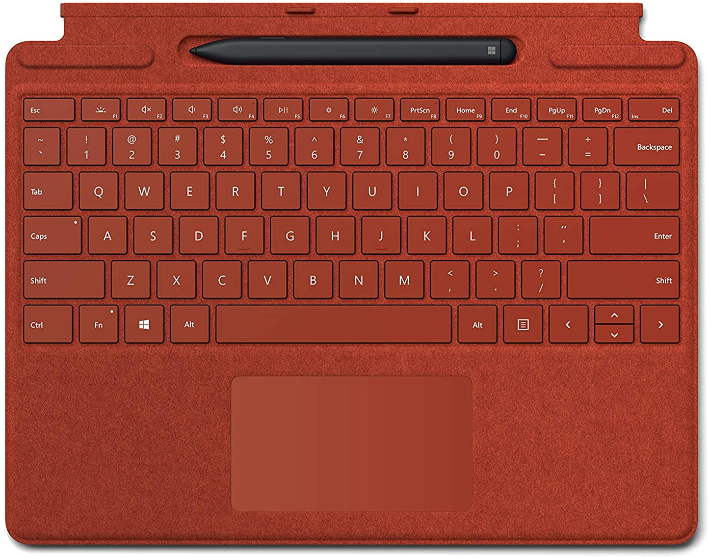 Microsoft Surface Pro X Signature Keyboard with Slim Pen - Poppy Red