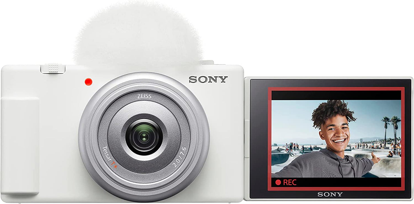 Sony ZV-1F Vlogging Camera (White)